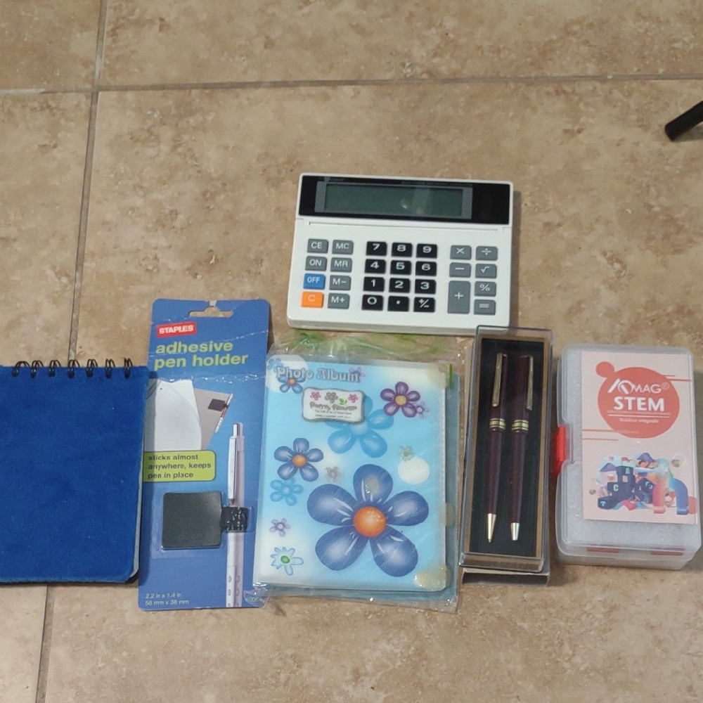 Kids Floral Notebook and Stationery Set (Bundle)